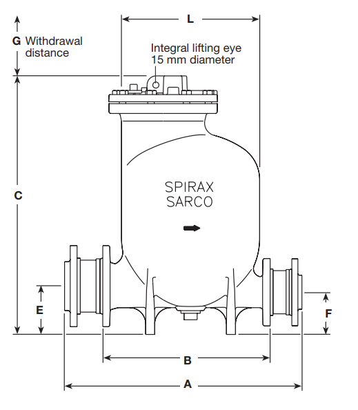 Vapour Pump Ref. Spirax Sarco Mfp14_dn80xdn50_pn16